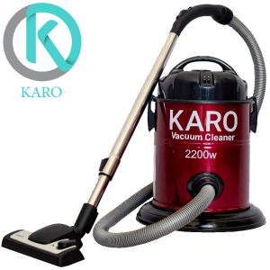تصویر رنگ زرشکی جارو برقی سطلی کارو 2200W برند KARO
